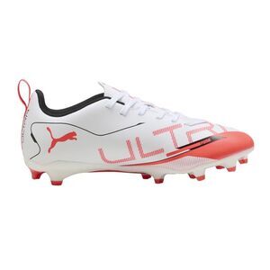 Puma Mens Ultra 5 Play Soccer Cleats / White/Black/Red